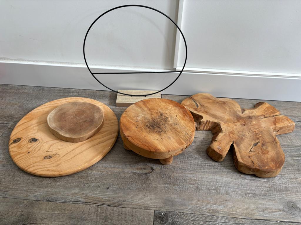 Decoratieve Houten Planken en Schijven, Ophalen, Hout, Gebruikt, Landelijk