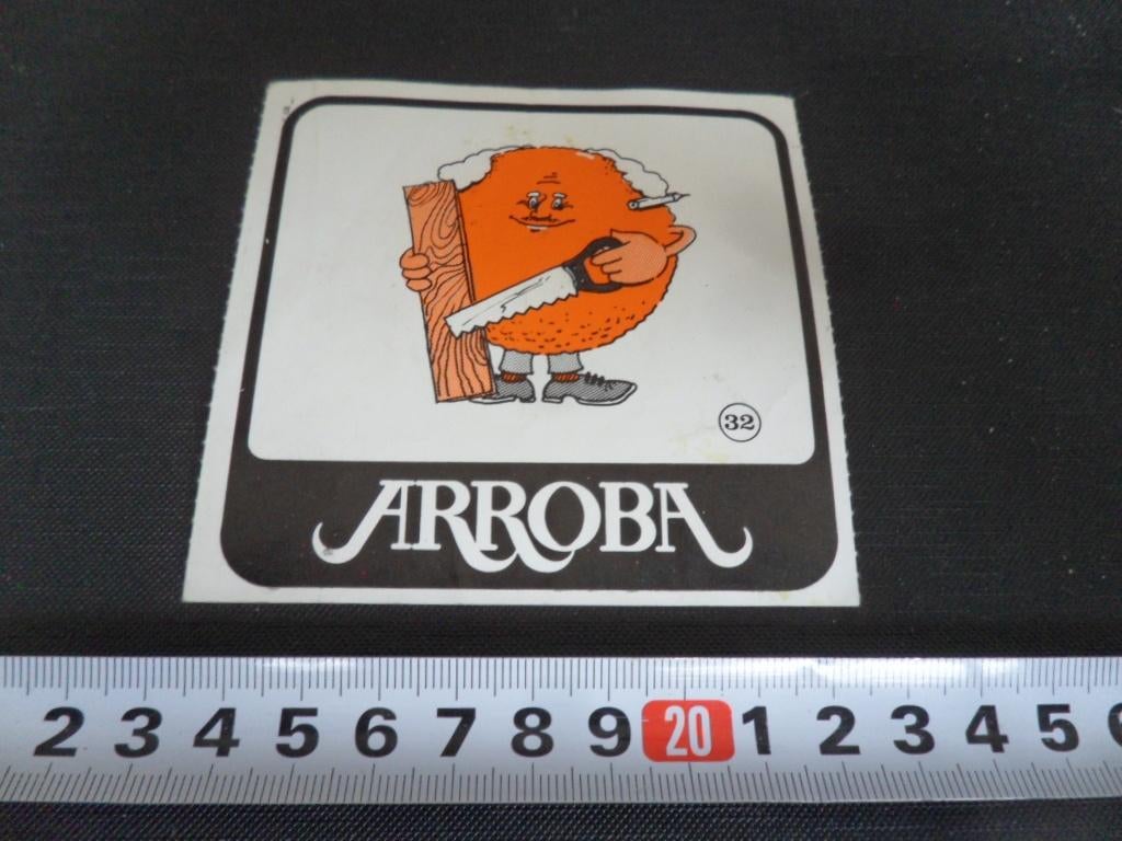 sticker arroba #32 strip sinaasappel timmerman, Ophalen, Zo goed als nieuw