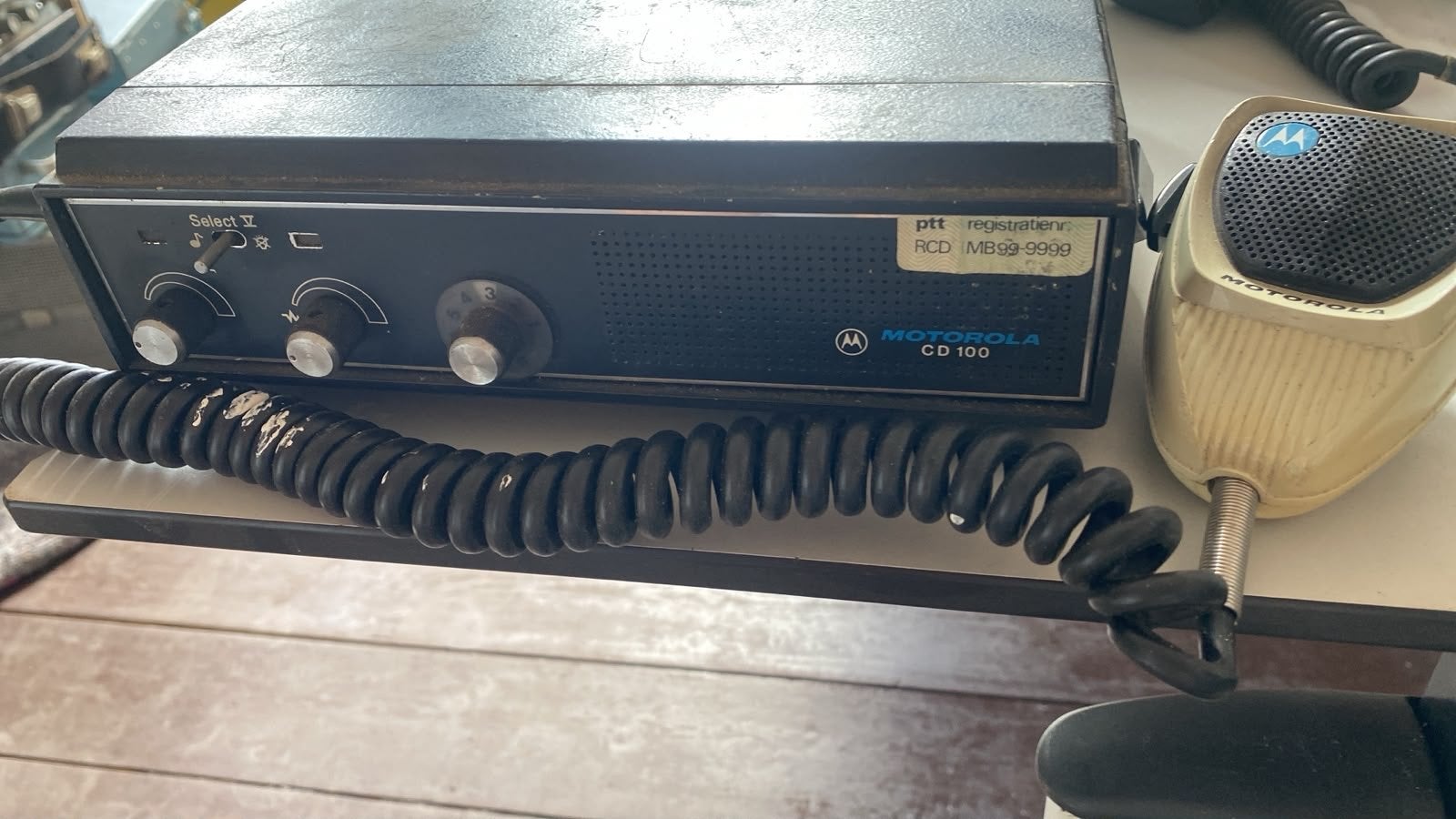 Motorola CD 100 Mobilofoon - Vintage Communicatie, Telecommunicatie, Zenders en Ontvangers, Ophalen of Verzenden, Gebruikt