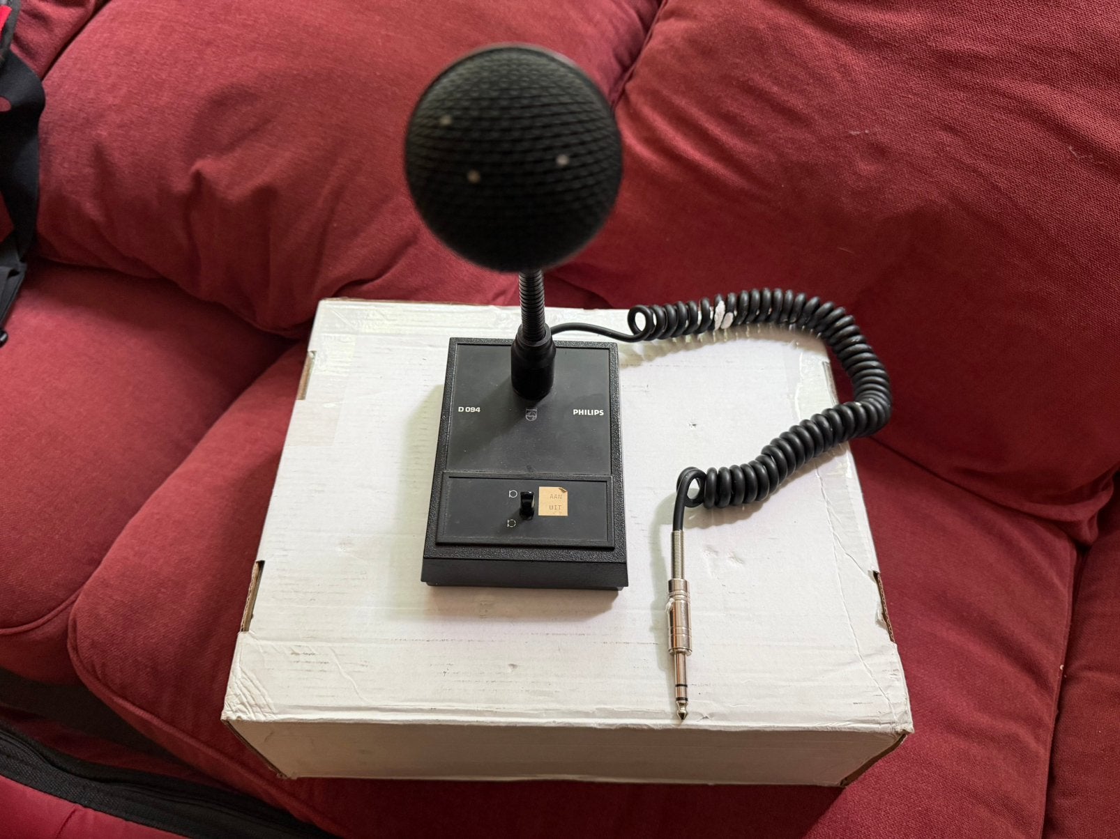Antiek microfoon Philii, Muziek en Instrumenten, Microfoons, Ophalen, Zo goed als nieuw