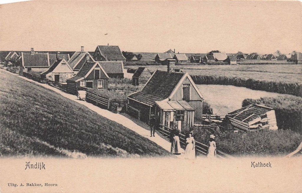 703-065-025 Andijk Kathoek, Verzenden, Voor 1920, Noord-Holland