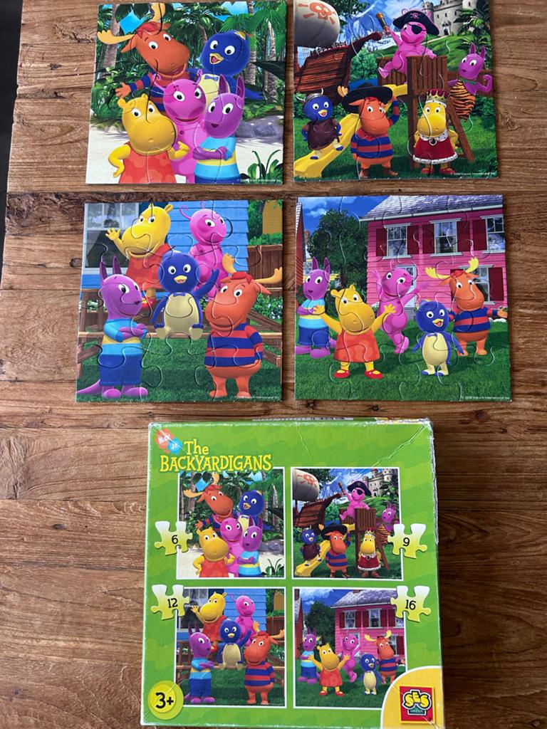 The Backyardigans 2006 - 4 puzzels voor de allerkleinsten, Ophalen of Verzenden, Zo goed als nieuw, 2 tot 4 jaar