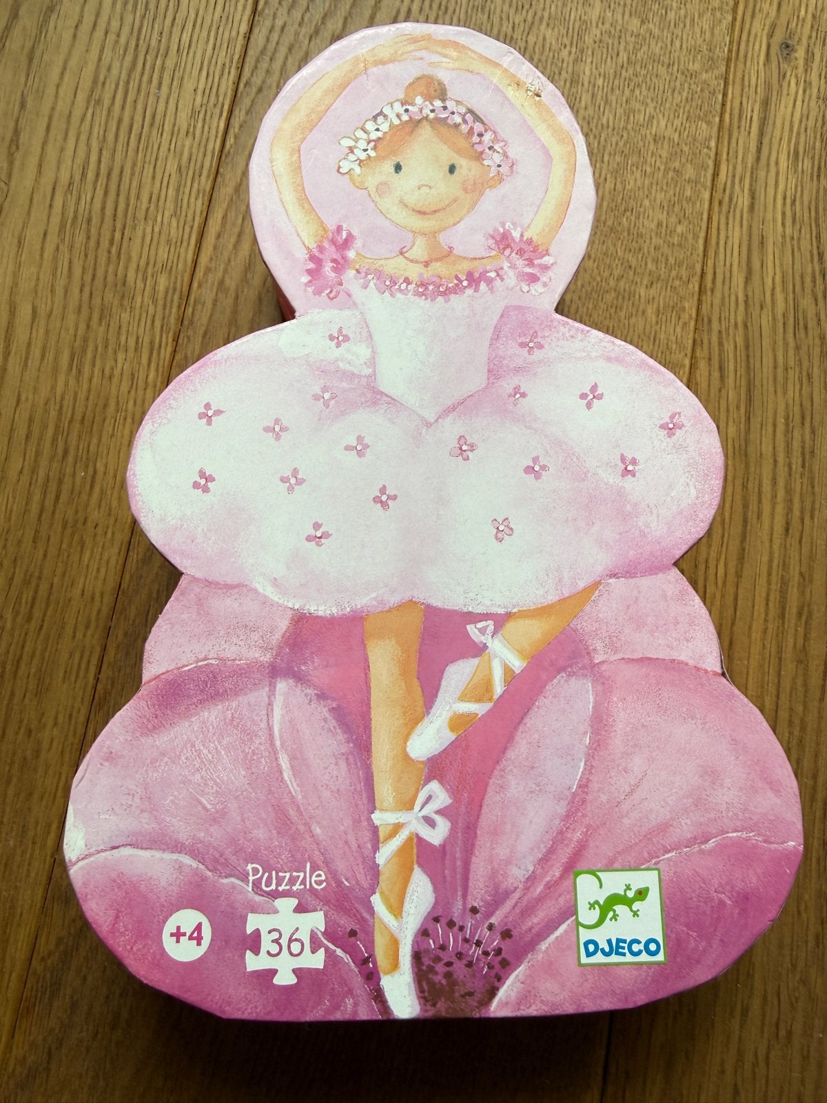 Djeco Ballerina Puzzel - Zo goed als nieuw, Ophalen of Verzenden, 10 tot 50 stukjes, Zo goed als nieuw, 4 tot 6 jaar