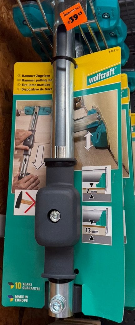 Wolfcraft Hamer-trekijzer 6945000. Laminaat, Verzenden, Zo goed als nieuw
