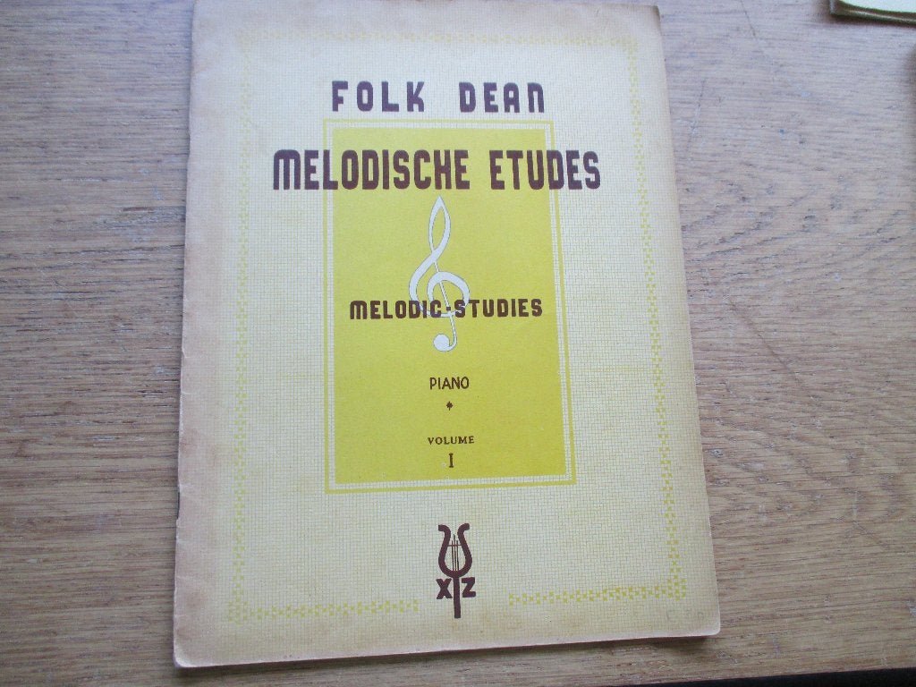 Folk Dean Melodische Etudes Volume 1 - Pianoboek, Muziek en Instrumenten, Gebruikt, Klassiek, Les of Cursus, Ophalen of Verzenden