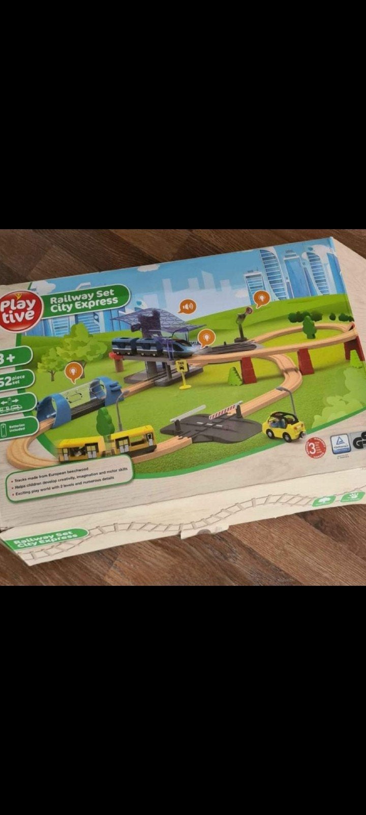 Playtive Railway Set City Express -  treinset, Ophalen, Zo goed als nieuw
