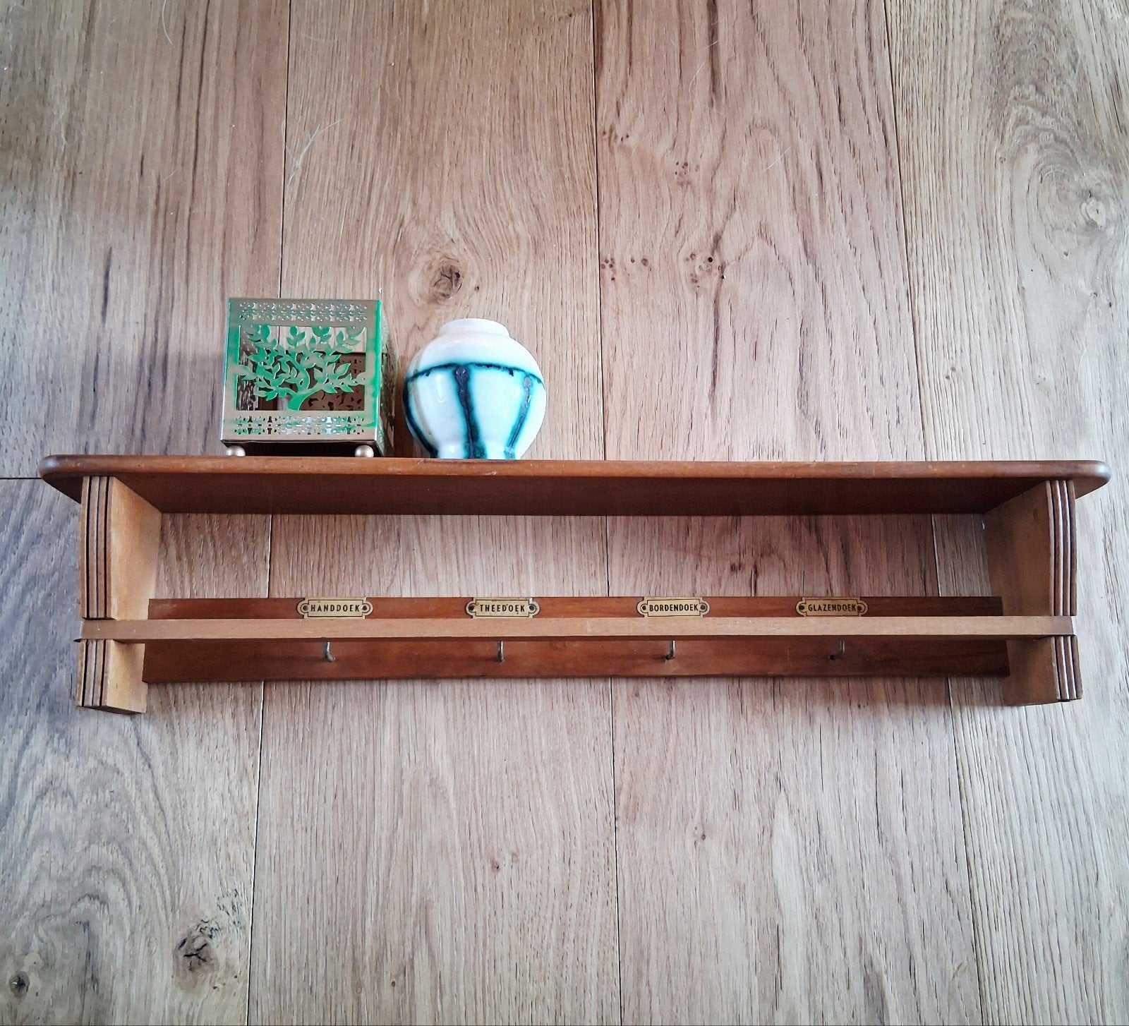 Vintage handdoekrek., Huis en Inrichting, Woonaccessoires | Wandplanken en Boekenplanken, Ophalen of Verzenden, Gebruikt