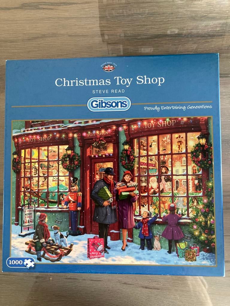 Gibsons puzzel Christmas  Toyshop 1000 stukjes, Hobby en Vrije tijd, Denksport en Puzzels, Ophalen of Verzenden, 500 t/m 1500 stukjes