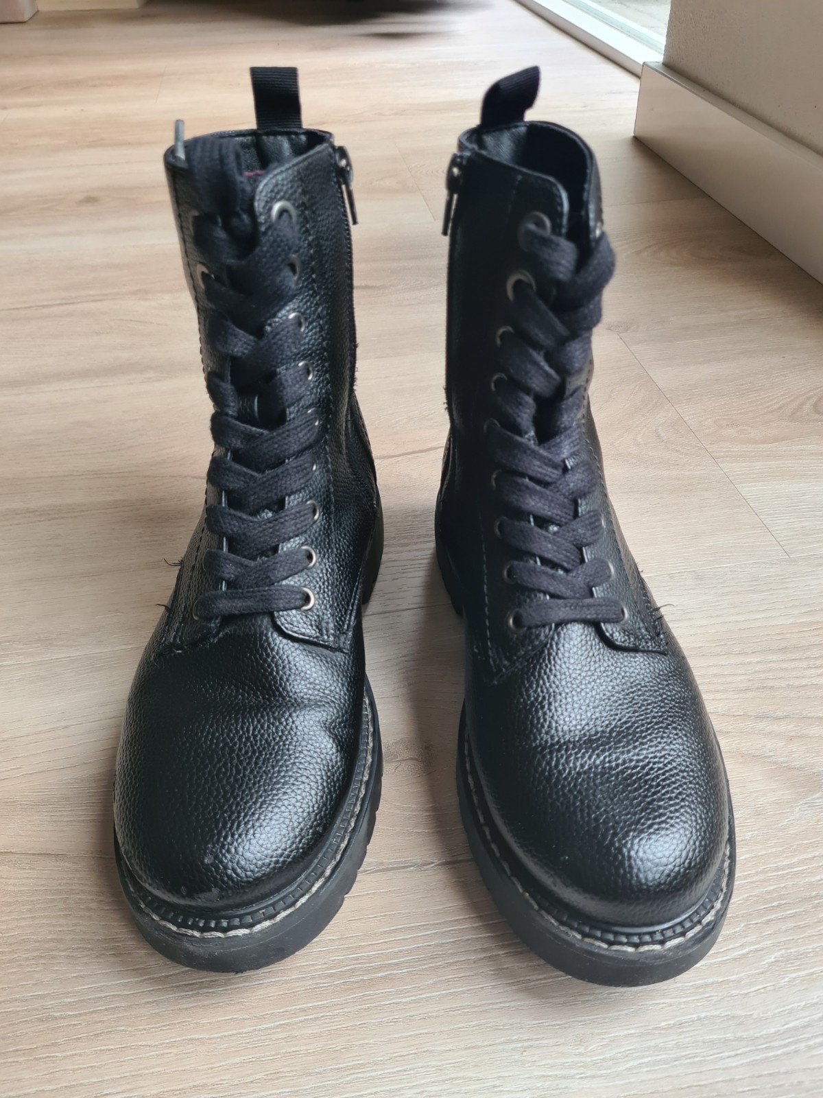 Graceland zwarte veterboots laarsjes maat 37, Zwart, Ophalen of Verzenden, Zo goed als nieuw, Graceland