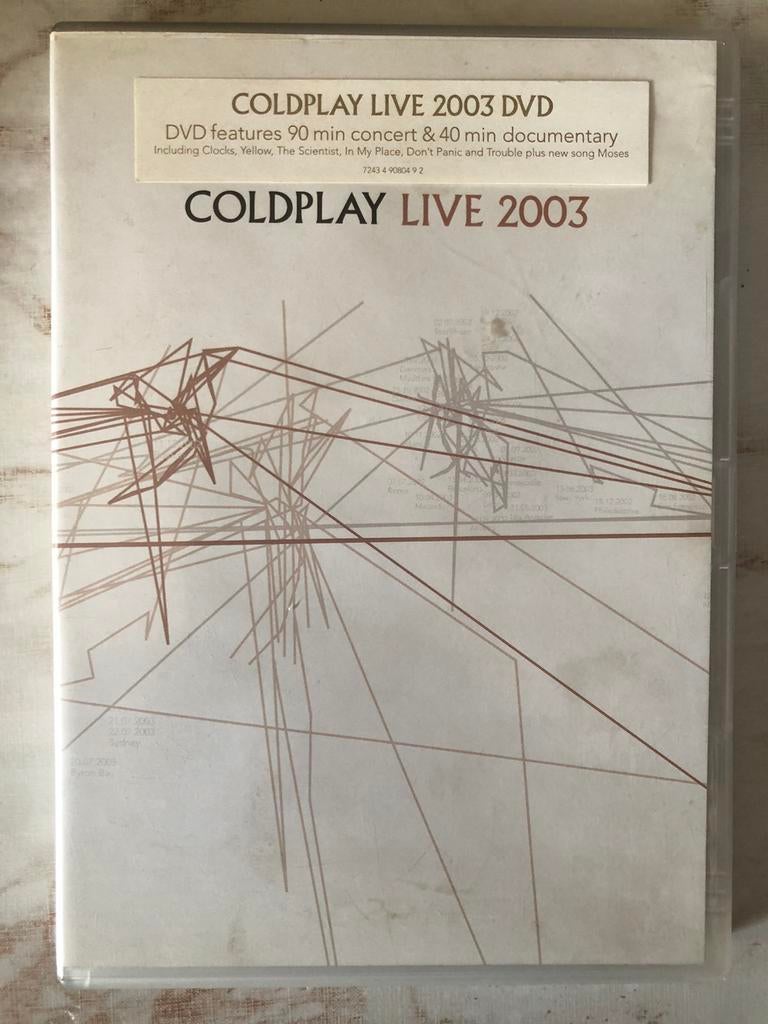Dvd Coldplay live 2003 live concert, Alle leeftijden, Ophalen of Verzenden, Zo goed als nieuw