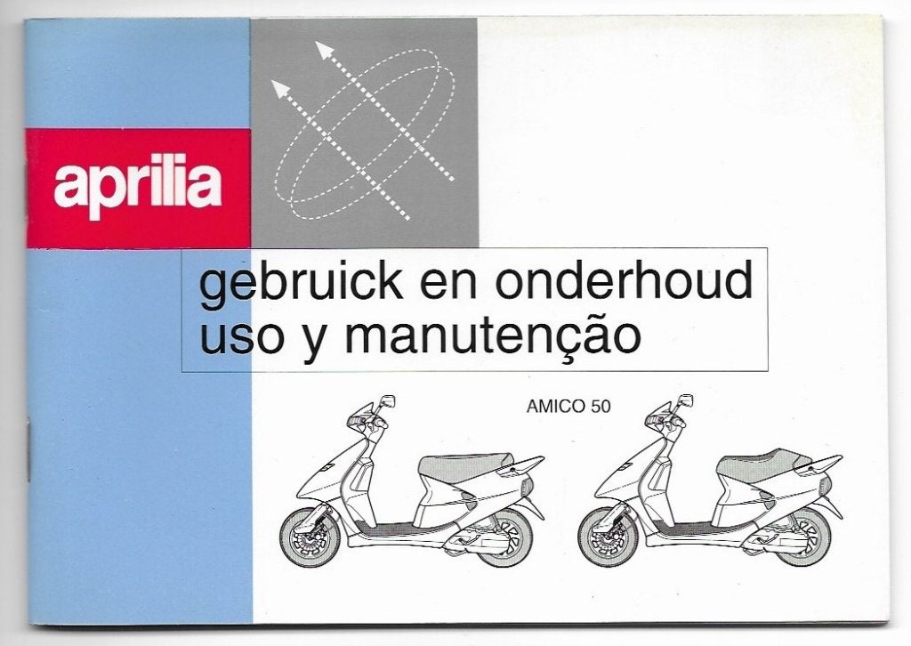 Aprilia Amico 50 handleiding scooter bromfiets (3018z), Verzenden, Zo goed als nieuw