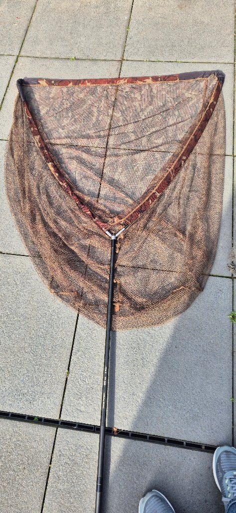 T.K FOX SCHEPNET CAMO INCL. 2 DELIGE STEEL (MERK SOUL) !!!!, Watersport en Boten, Ophalen, Gebruikt, Net of Fuik