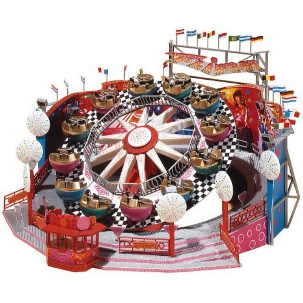FALLER 140460.1: bouwpakket carousel Flipper, met motor, Hobby en Vrije tijd, Overige merken, Wisselstroom, Ophalen of Verzenden