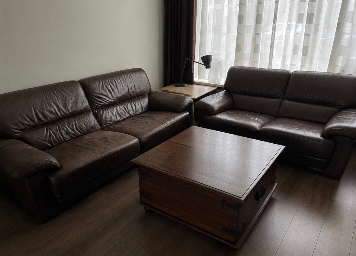 Bank salon tafel en eethoek, Ophalen, Gebruikt, 75 tot 100 cm