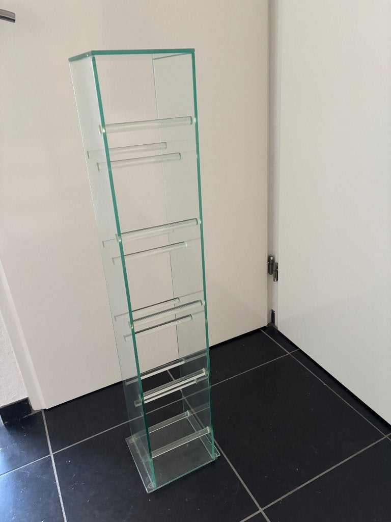 Cd rekje glas, Huis en Inrichting, Ophalen, Gebruikt, Glas, 25 tot 75 discs
