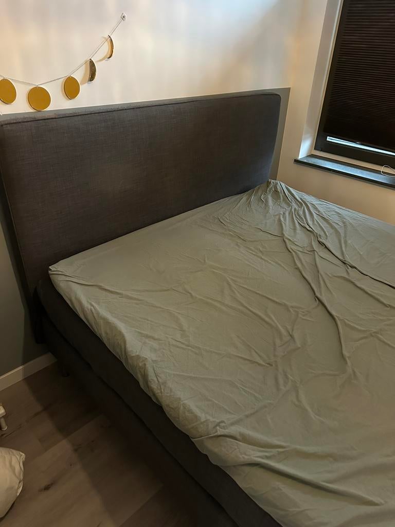 IKEA Boxspring 180x200 inclusief topper, Ophalen, Gebruikt, Tweepersoons, 180 cm