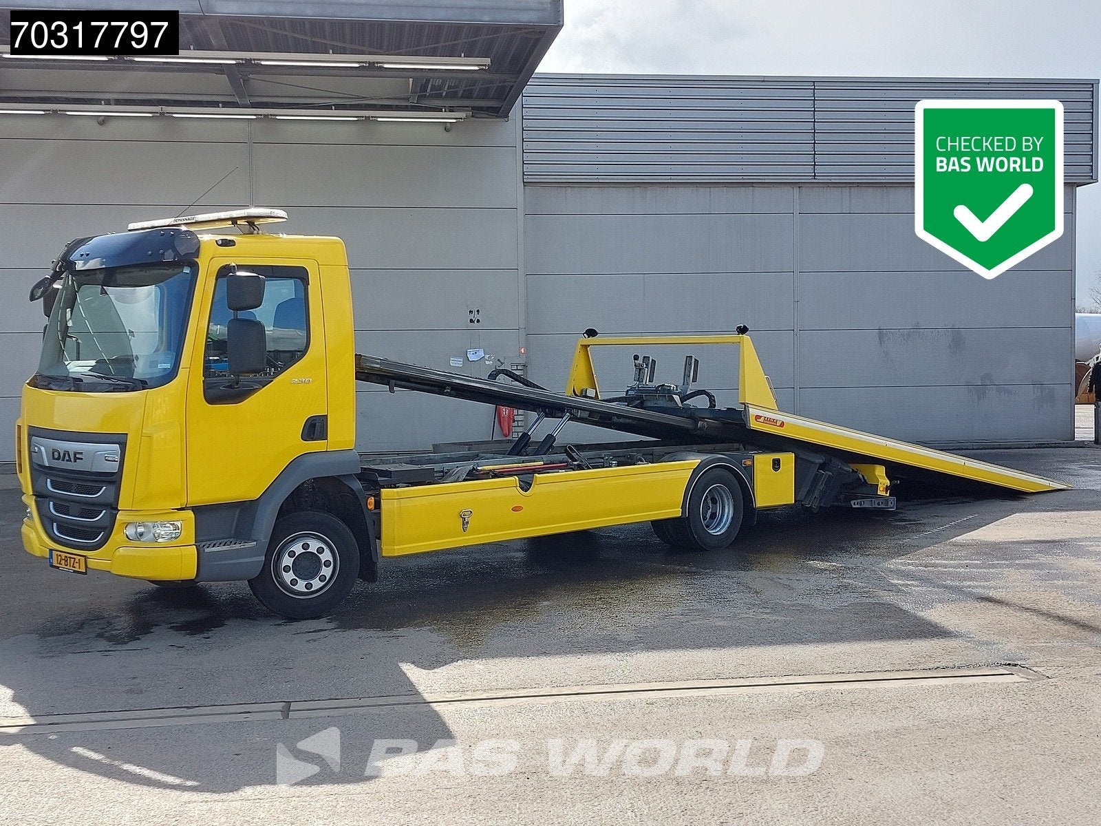DAF LF LF 230 4X2 NL-truck APK Jige Simplex 5T Abschleppwage, Stof, Euro 6, Stoelverwarming, Geel