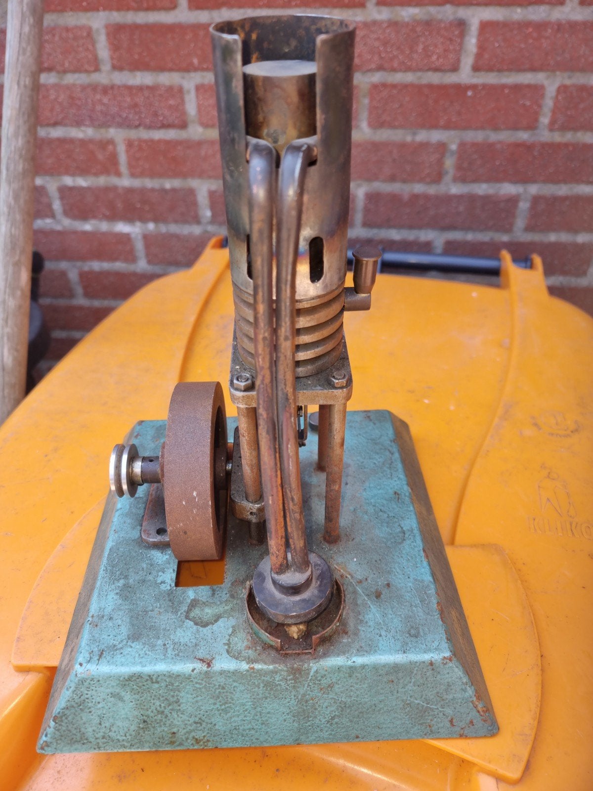 Antieke Stirlingmotor Model - Uniek Decoratiestuk, Ophalen of Verzenden