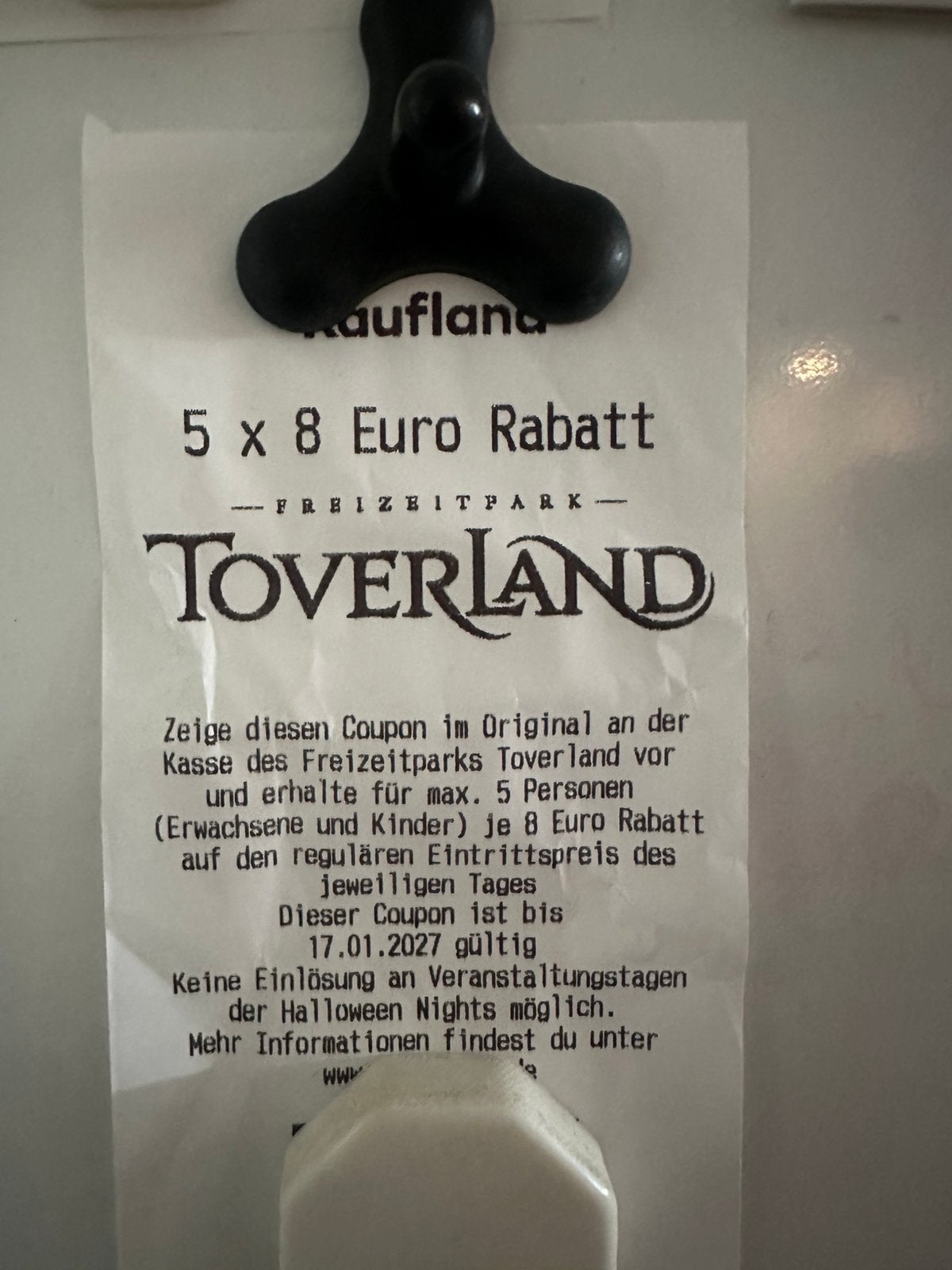 Toverland korting, Tickets en Kaartjes, Recreatie | Pretparken en Attractieparken, Eén persoon, Kortingskaart