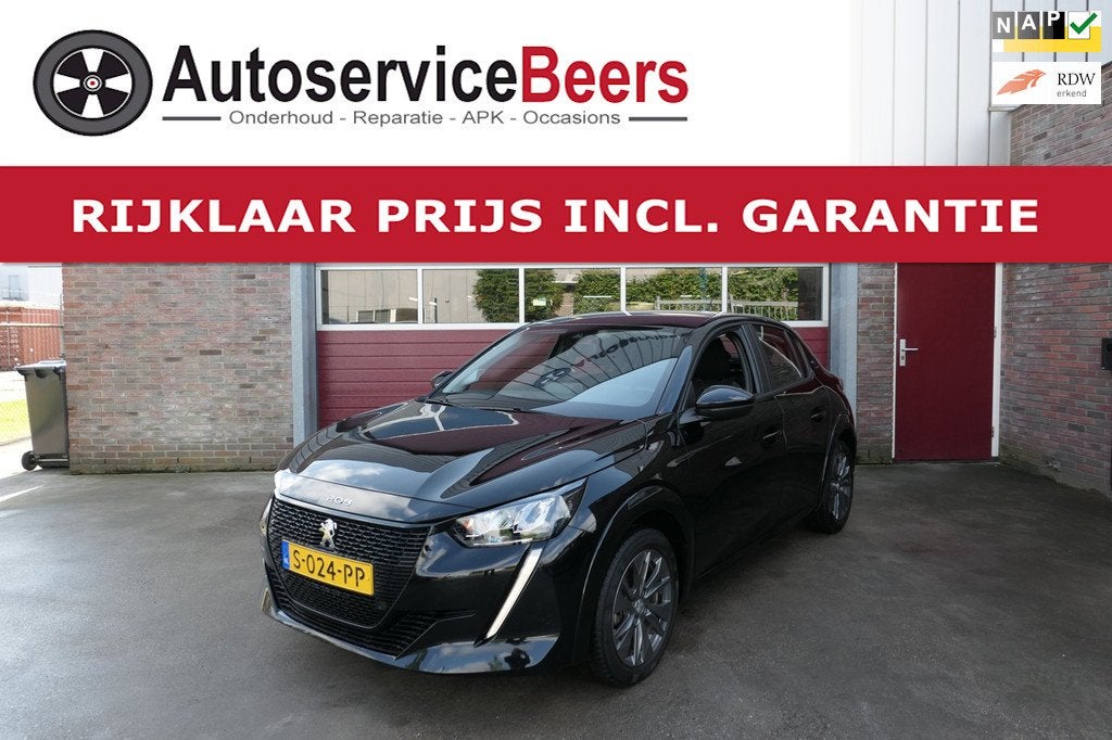 Peugeot E-208 EV Active Pack 50 kWh, Zeer netjes, 3 Fase, Ca, Auto's, Gebruikt, Zwart, Zwart, Origineel Nederlands