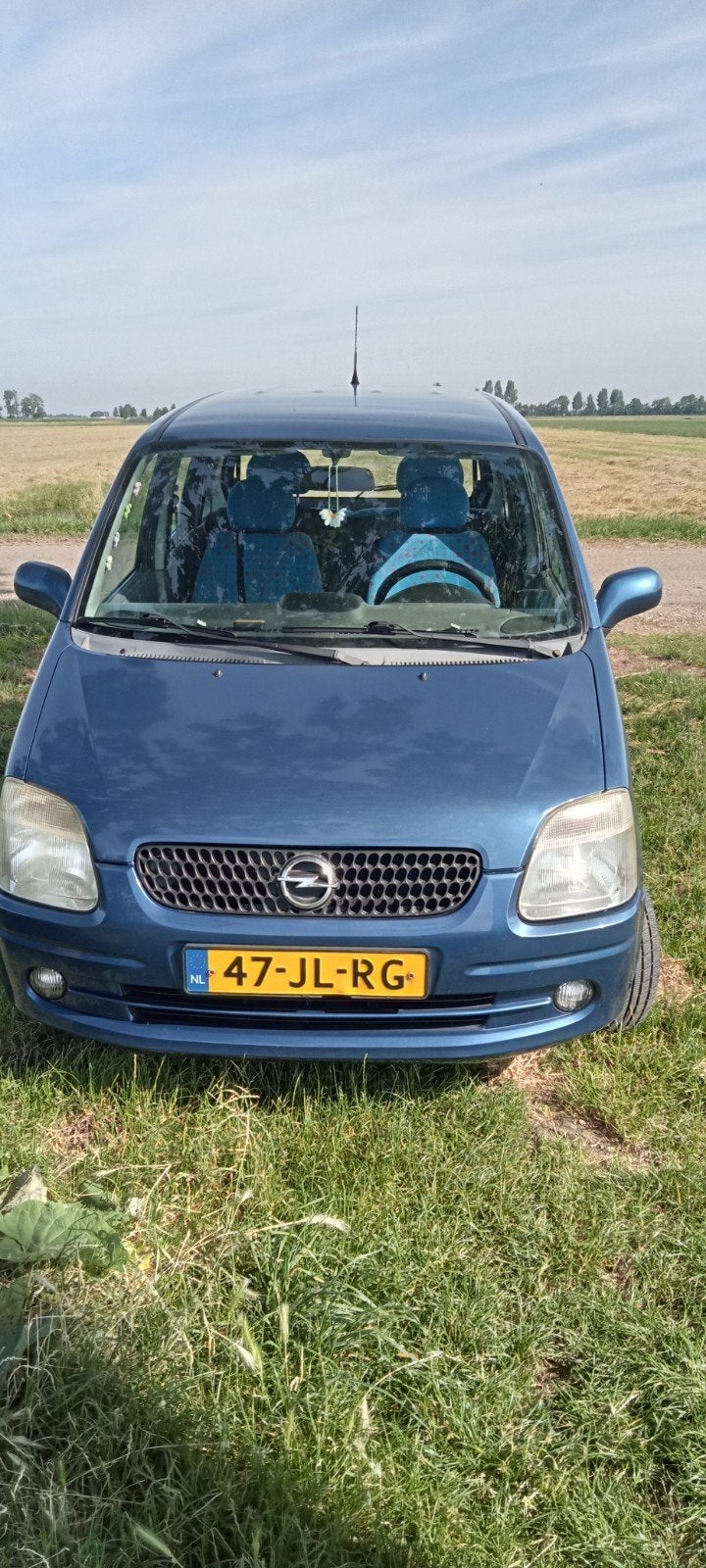 Opel Agila 1.2 I 16V 2002 Blauw, Auto's, Voorwielaandrijving, 74 pk, 31 €/maand, Origineel Nederlands
