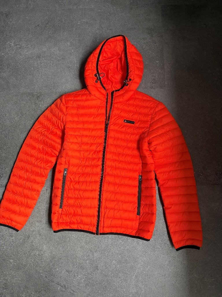 Superdry Fuji Lite Hooded jack, Oranje, Small, Nieuw, Kleding | Heren, Jassen | Winter, Nieuw, Oranje, Ophalen of Verzenden, Maat 46 (S) of kleiner