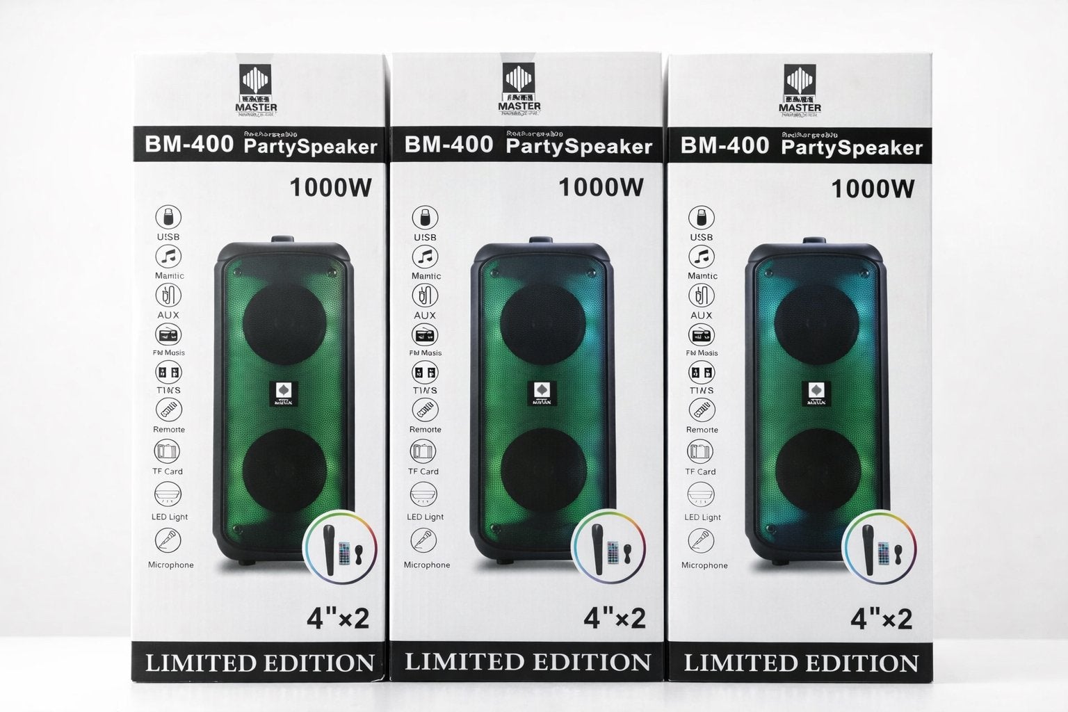 Bass Master BM-400 Party Speaker 1000W - Limited Edition