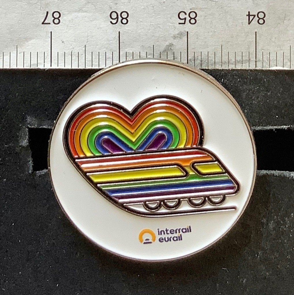 pin, Interrail Eurail (S7, Ophalen of Verzenden, Zo goed als nieuw, Transport, Speldje of Pin