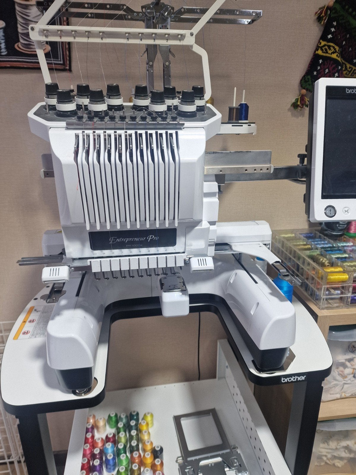 Brother monteur aan huis service, Ophalen, Gebruikt, Machineborduren, Borduurmachine