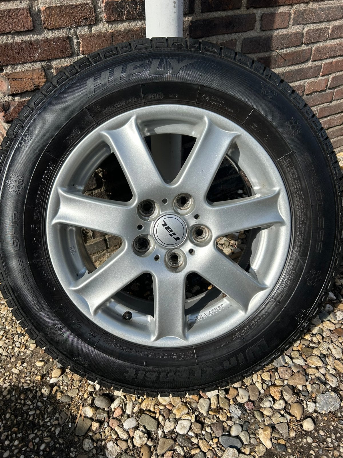VW transporter T5 T6 winterbanden op lichtmetalen velgen, Ophalen, 16 inch, Winterbanden, Band(en)