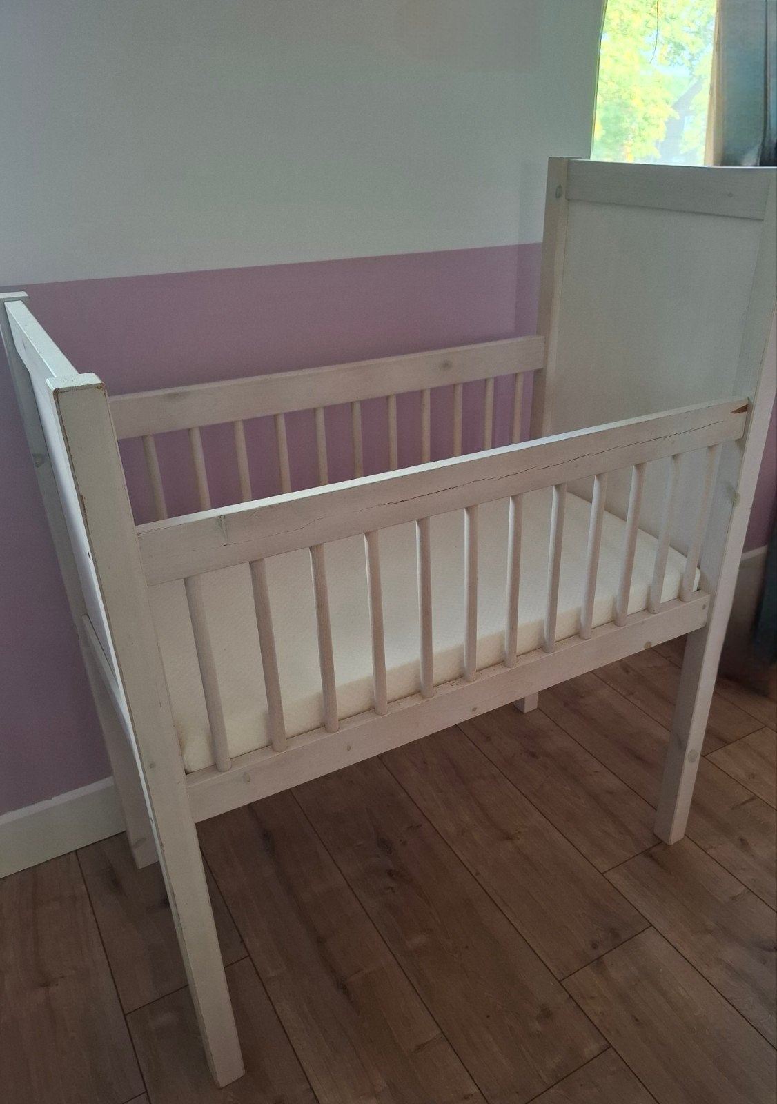 Matras voor wiegje incl. beddengoed, Kinderen en Baby's, Kinderkamer | Beddengoed, Ophalen, Zo goed als nieuw