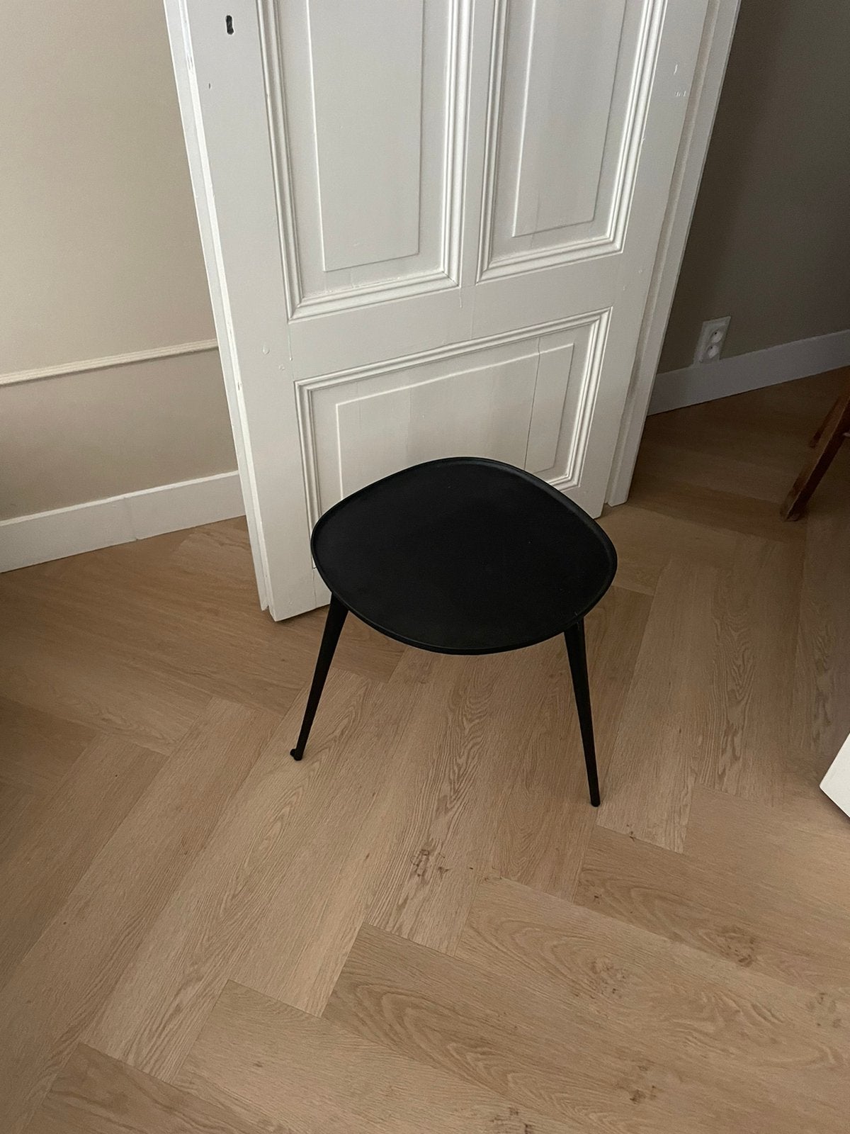Prachtig stalen tafeltje Zara home, Ophalen, Minder dan 55 cm, Metaal of Aluminium, Rond