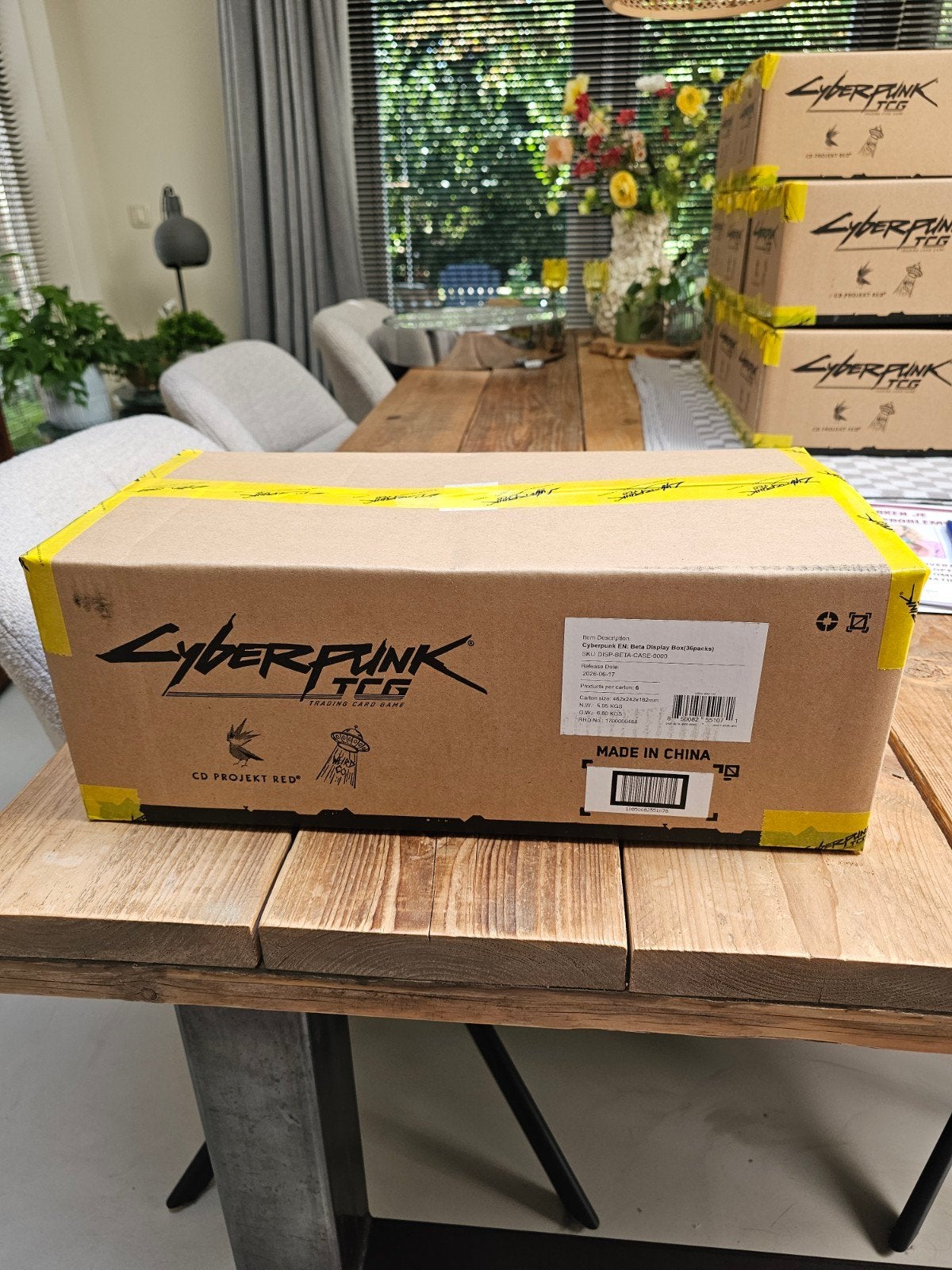 Cyberpunk TCG Sealed Case - 6 Booster Boxen, Ophalen of Verzenden, Nieuw, Boosterbox