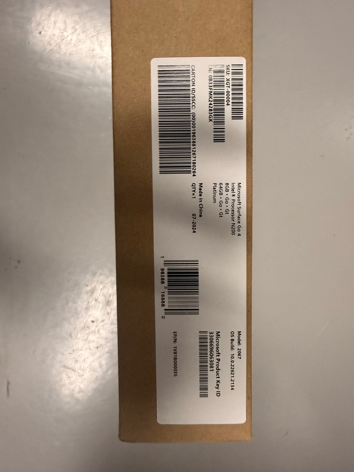 Microsoft Surface Go 4 64GB/8GB - Nieuw in doos, Computers en Software, Windows Tablets, Nieuw, Wi-Fi, 10 inch, 64 GB, Usb-aansluiting