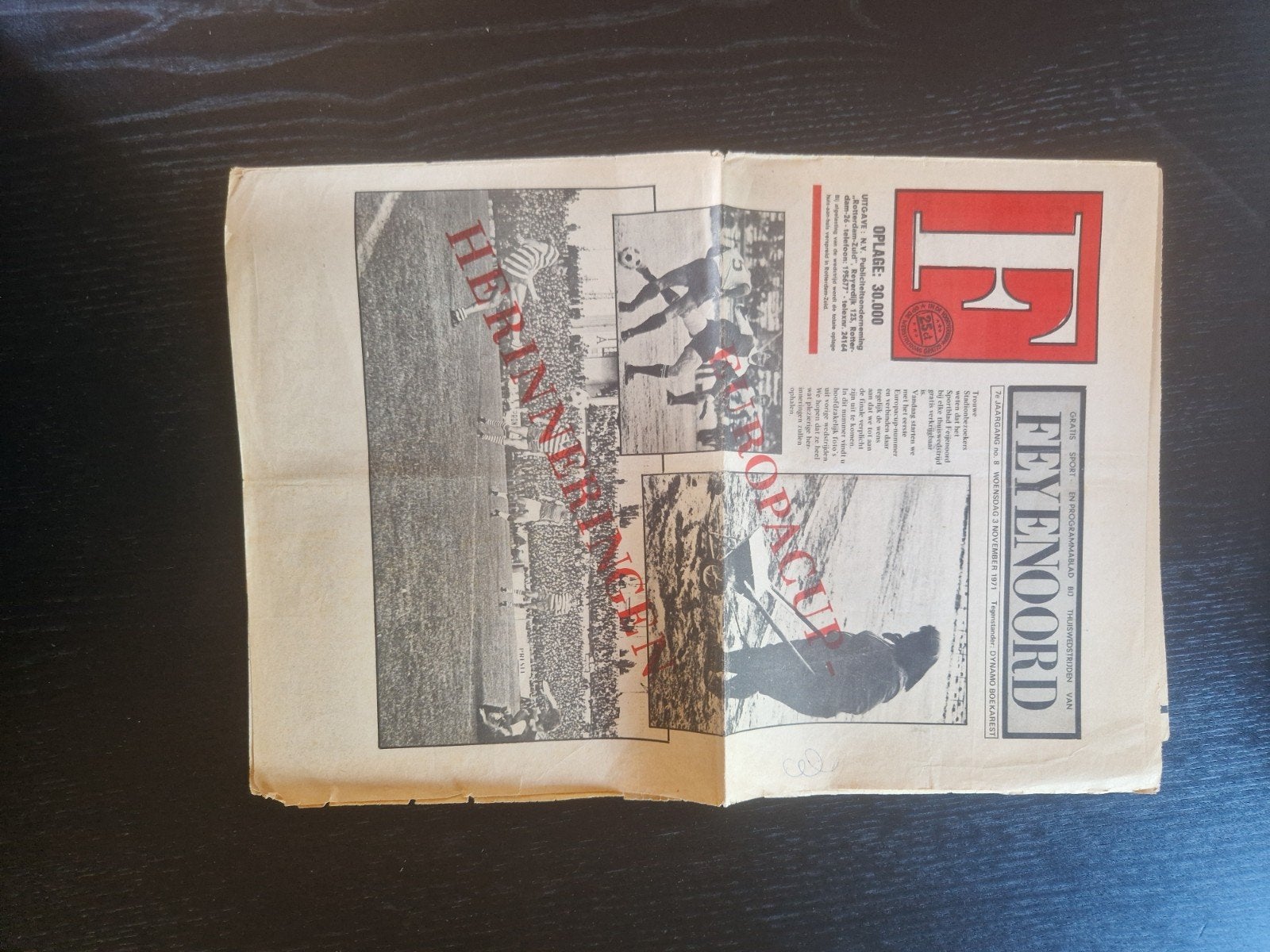 Krant Feyenoord kampioen 1970 - Rotterdams Nieuwsblad, Ophalen of Verzenden, Zo goed als nieuw, Krant