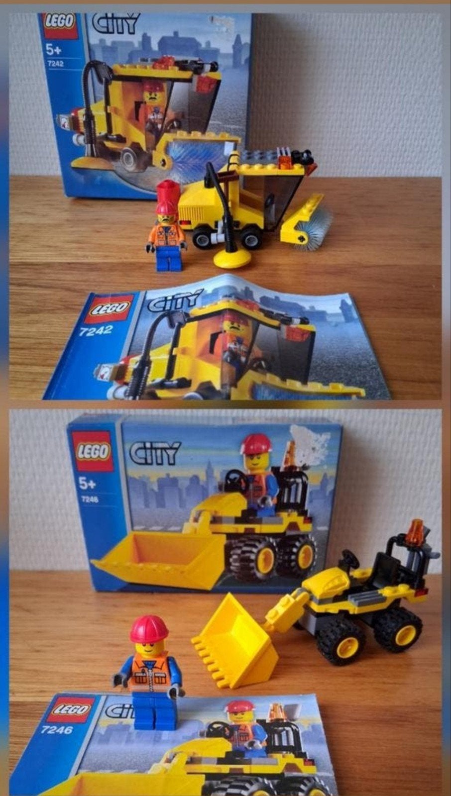 2 lego city complete setjes veegwagen en bulldozer, Kinderen en Baby's, Speelgoed | Duplo en Lego, Ophalen of Verzenden, Zo goed als nieuw