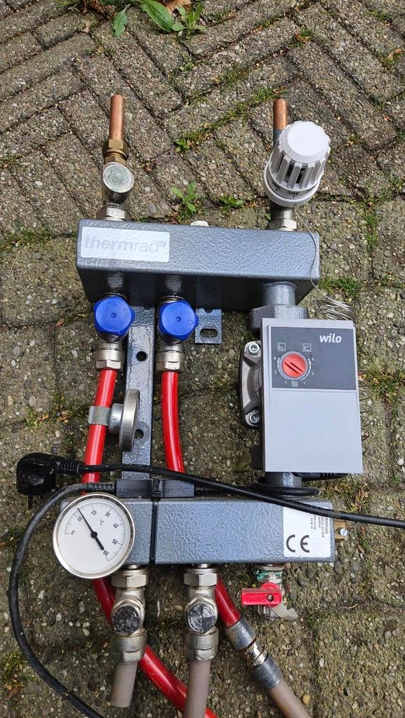 THERMRAD Vloerverwarmingsverdeler 2GR met Wilo pomp, Ophalen of Verzenden