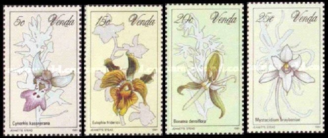 VENDA 1981 Orchideeën – Bloemen, Michel: 46-49, Postfris., Verzenden, Postfris, Dier of Natuur