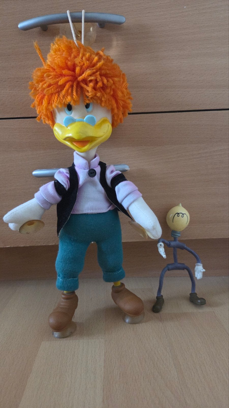 Willie Wortel en Lampje vintage poppenset uit de jaren 80, Ophalen of Verzenden, Overige figuren, Gebruikt, Beeldje of Figuurtje