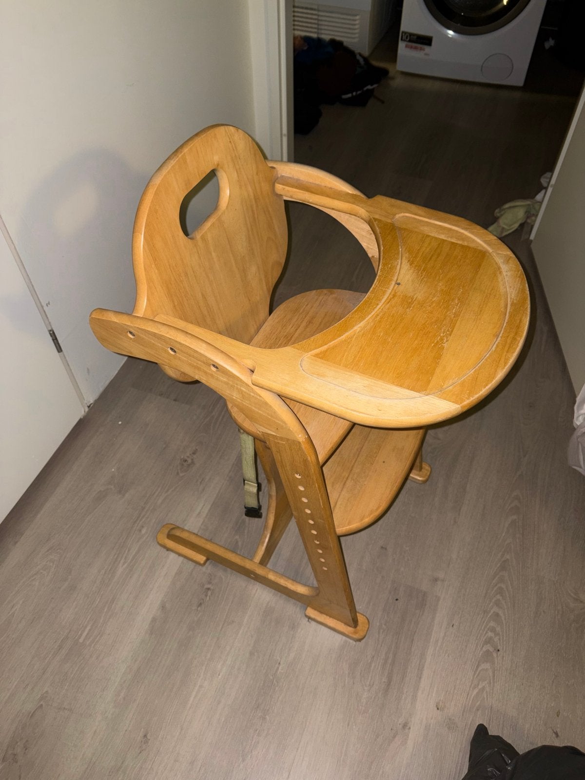 Houten kinderstoel - Gebruikt maar in goede staat, Ophalen, Gebruikt, Meegroeistoel