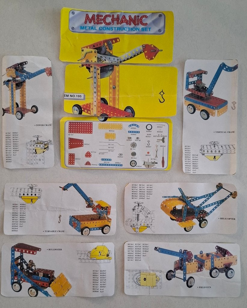 Meccano metalen constructieset met motor, Ophalen of Verzenden