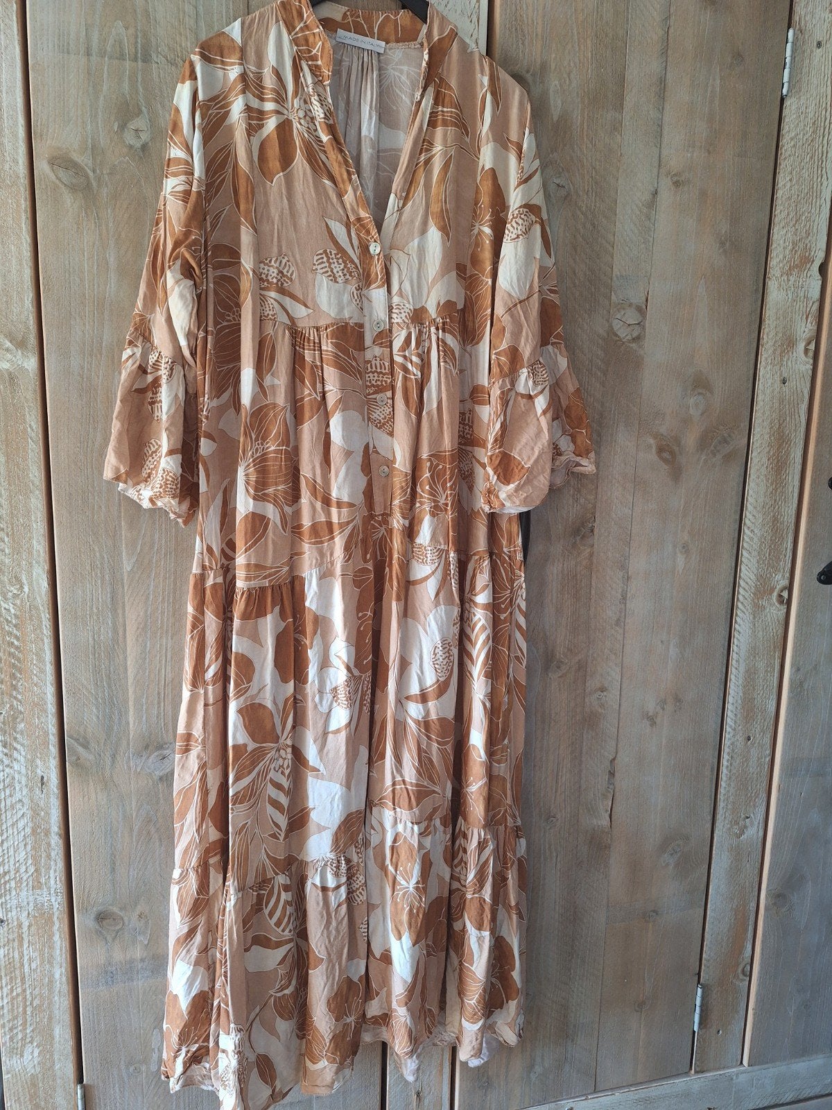 Bohemian ibiza jurk
Bruin crème wit
L xl, Ophalen of Verzenden, Maat 46/48 (XL) of groter, Beige, Onder de knie