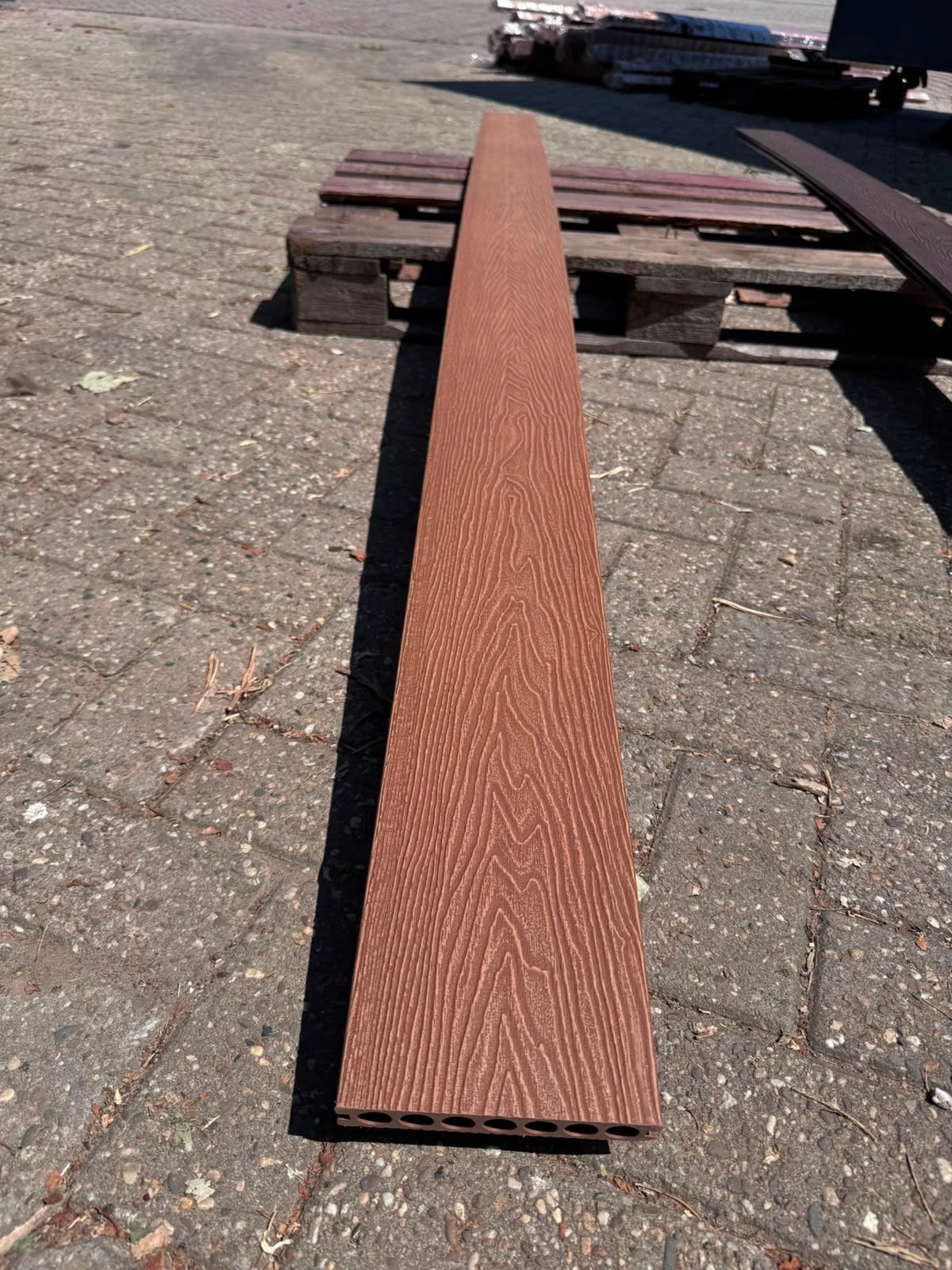 Grote partij composiet vlonder planken 2900x150mm -  teak, Ophalen of Verzenden, Nieuw, 250 cm of meer, Planken