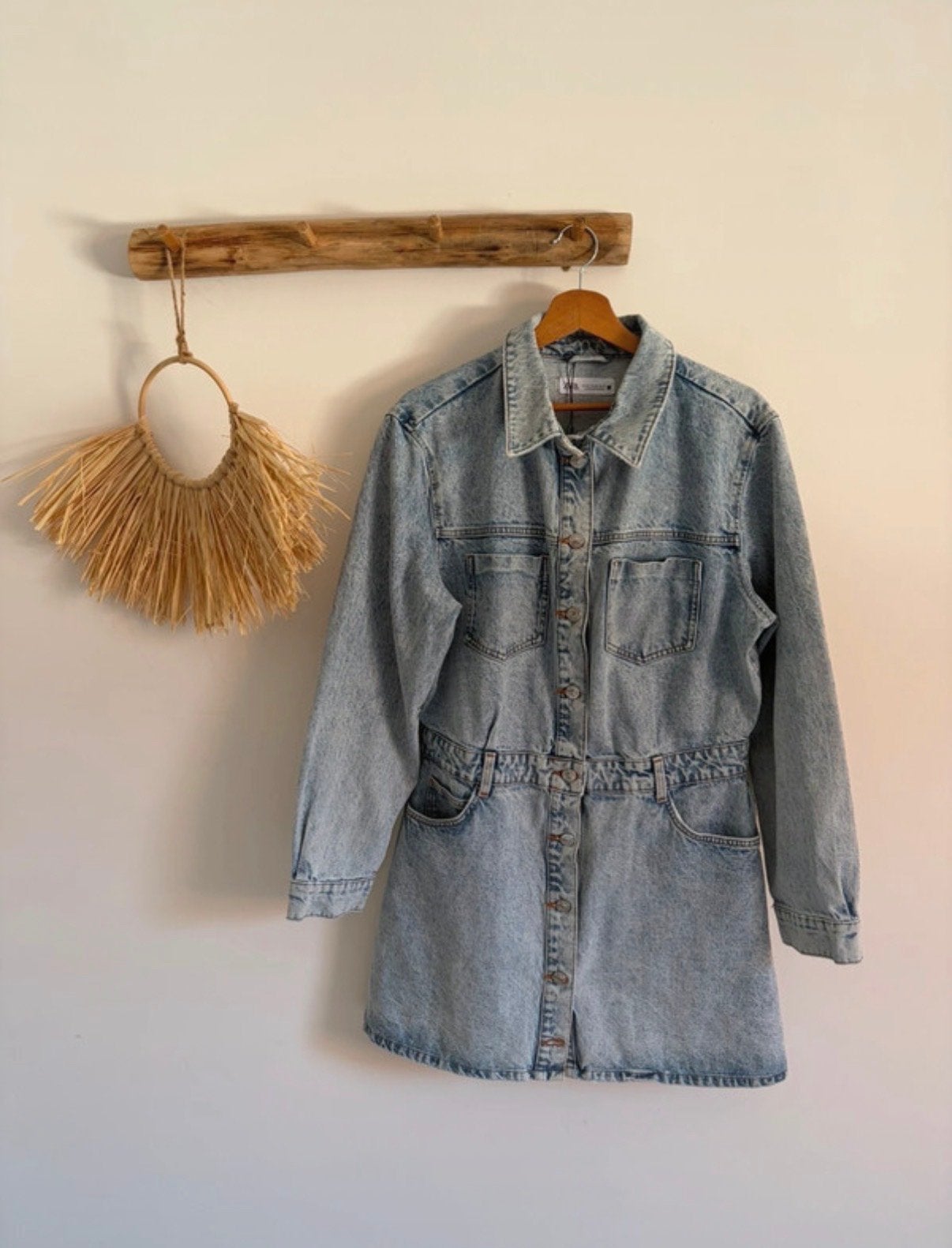 Zara denim jurk XXL, 88cm lang, nieuw, Blauw, Maat 46/48 (XL) of groter, Nieuw, Ophalen of Verzenden