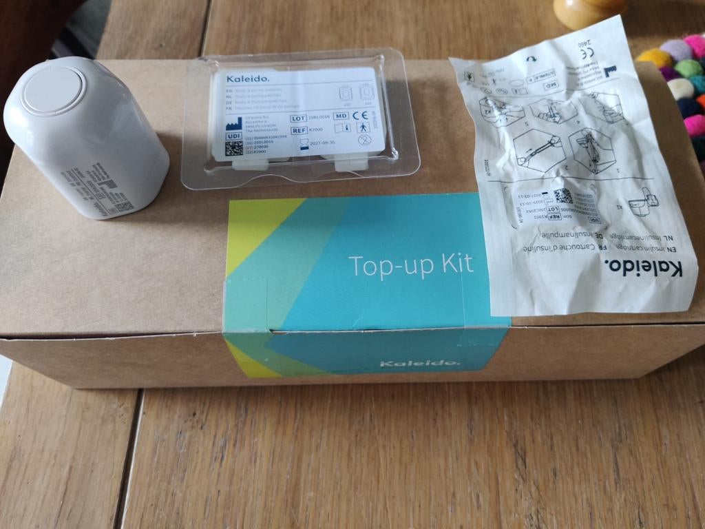 Kaleido top-up kit (infuussets, inserter, tape etc), Ophalen of Verzenden