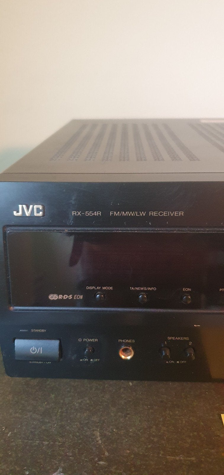 JVC RX-554R FM/MW/LW Receiver - Stereo Versterker, Gebruikt, JVC, Ophalen of Verzenden, Minder dan 60 watt