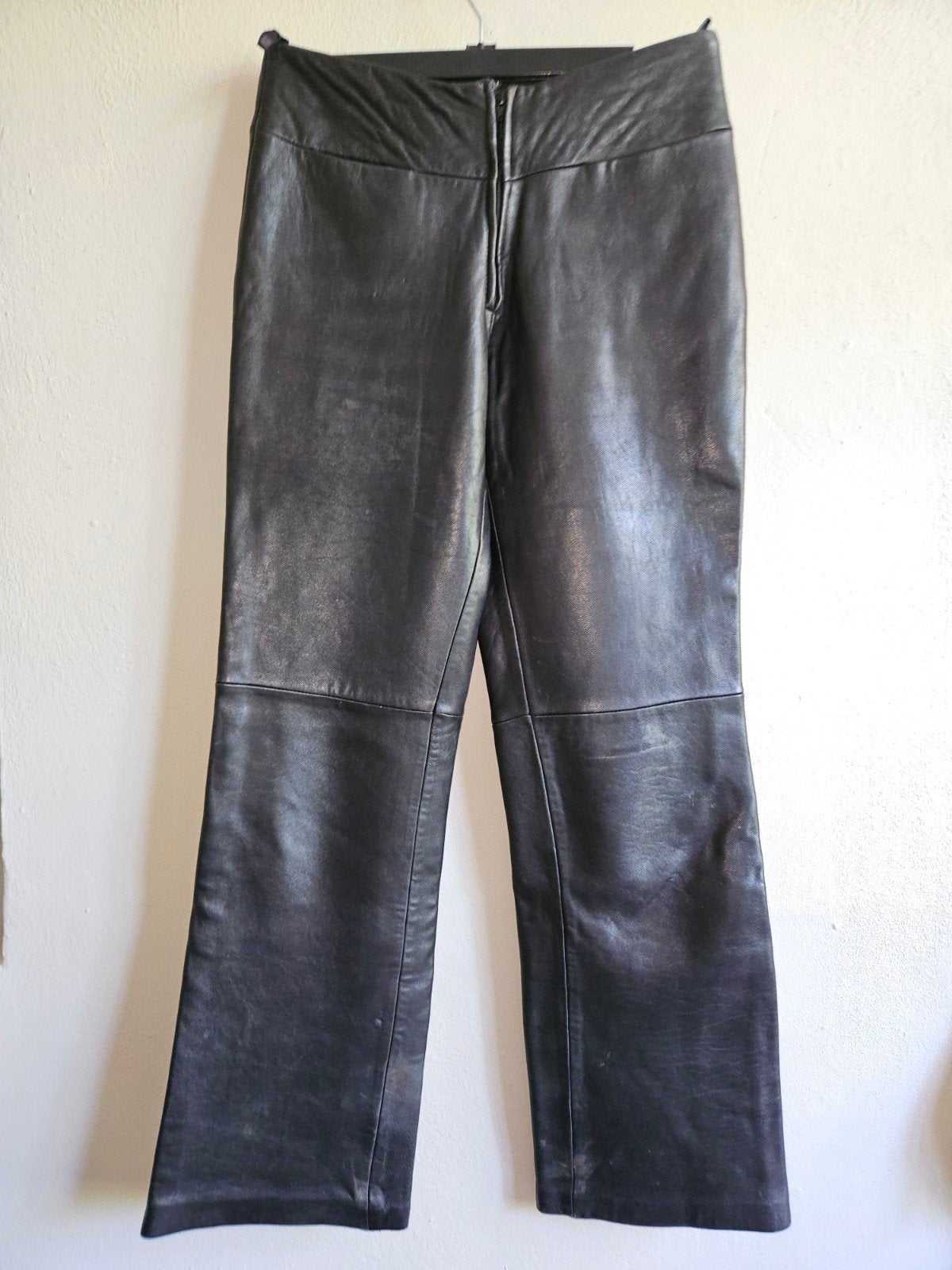 Zwarte leren broek van Astuces mt. 36, Kleding | Dames, Maat 38/40 (M), Astuces, Zwart, Ophalen of Verzenden