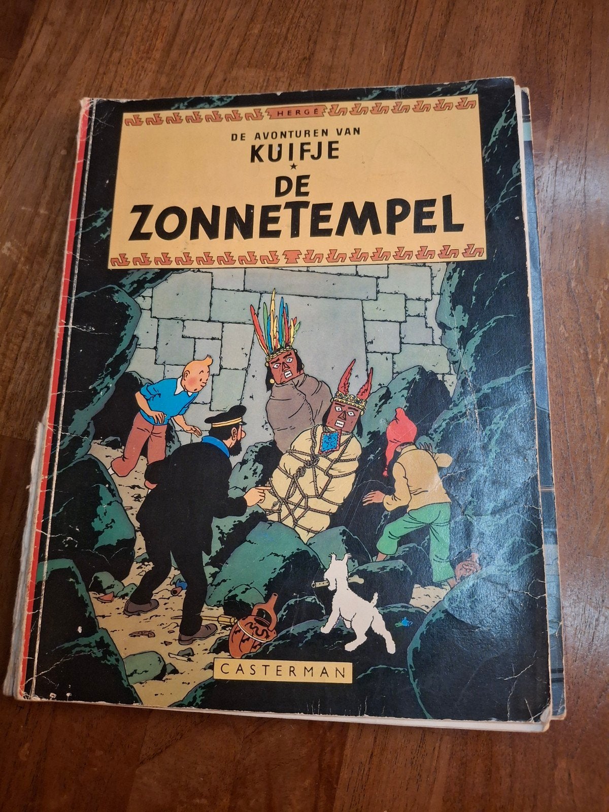 Kuifje - De Zonnetempel (Casterman), Eén stripboek, Ophalen of Verzenden, Gelezen, Hergé