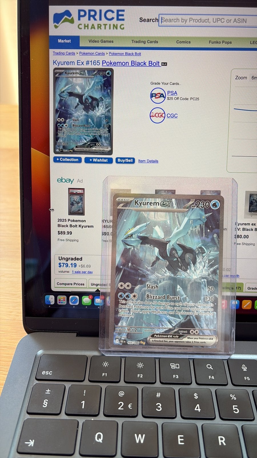 Kyurem EX pokemon, Ophalen of Verzenden, Zo goed als nieuw