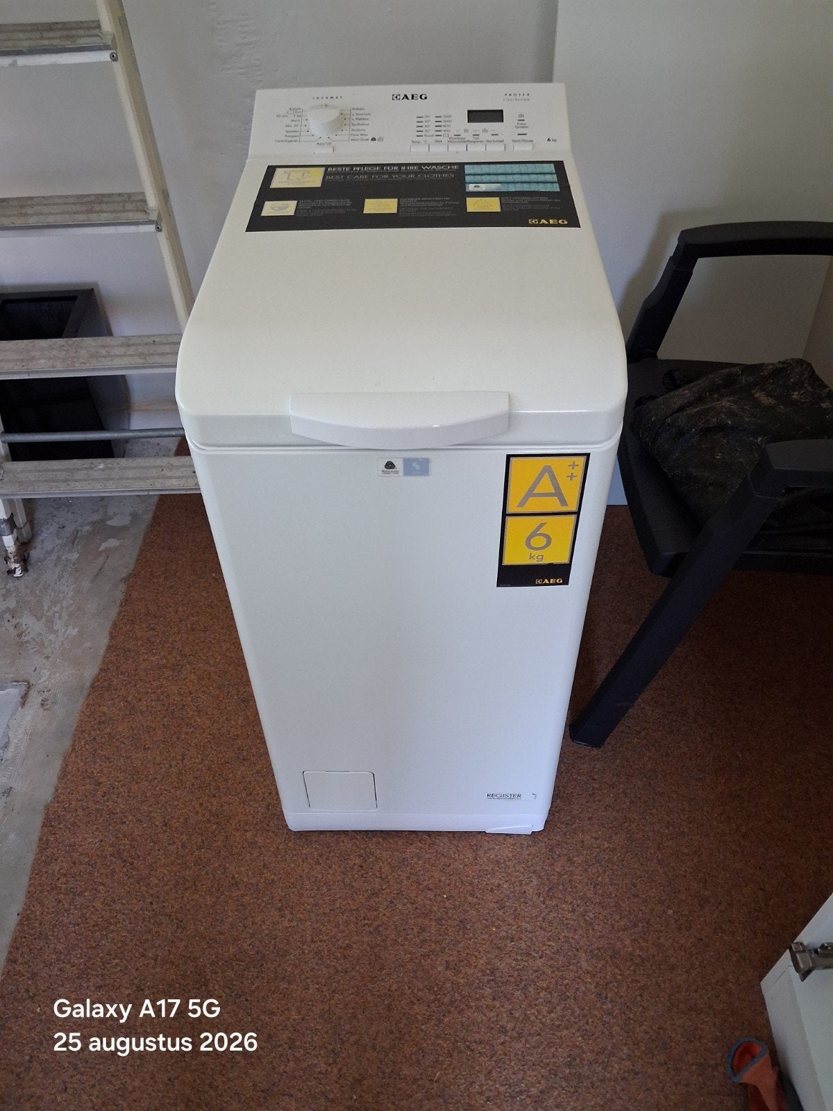 AEG L61260TL Bovenlader Wasmachine 6kg, Witgoed en Apparatuur, Ophalen of Verzenden